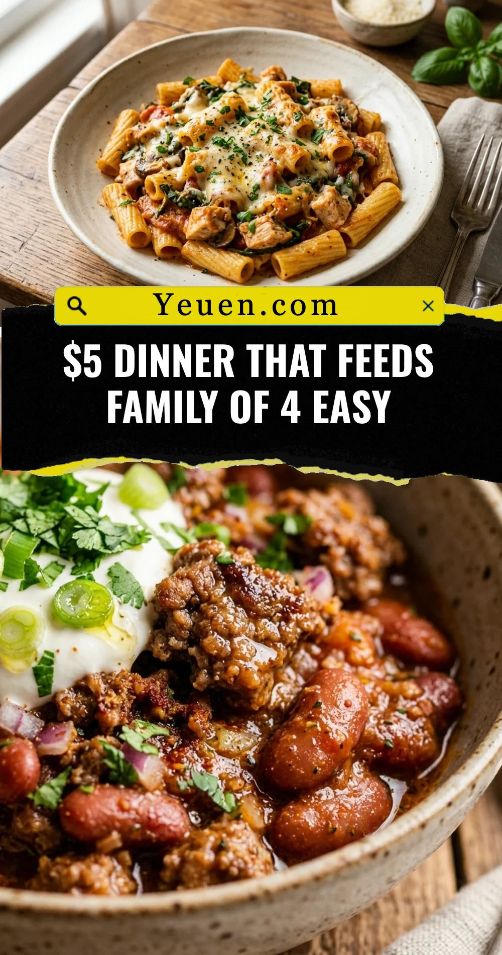$5 Dinner That Feeds Family Of 4 Easy