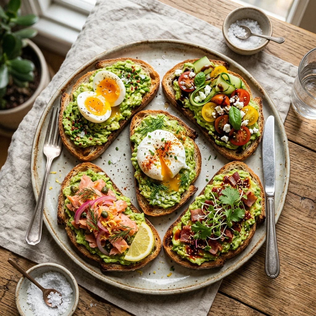 5-Minute Avocado Toast 5 Ways