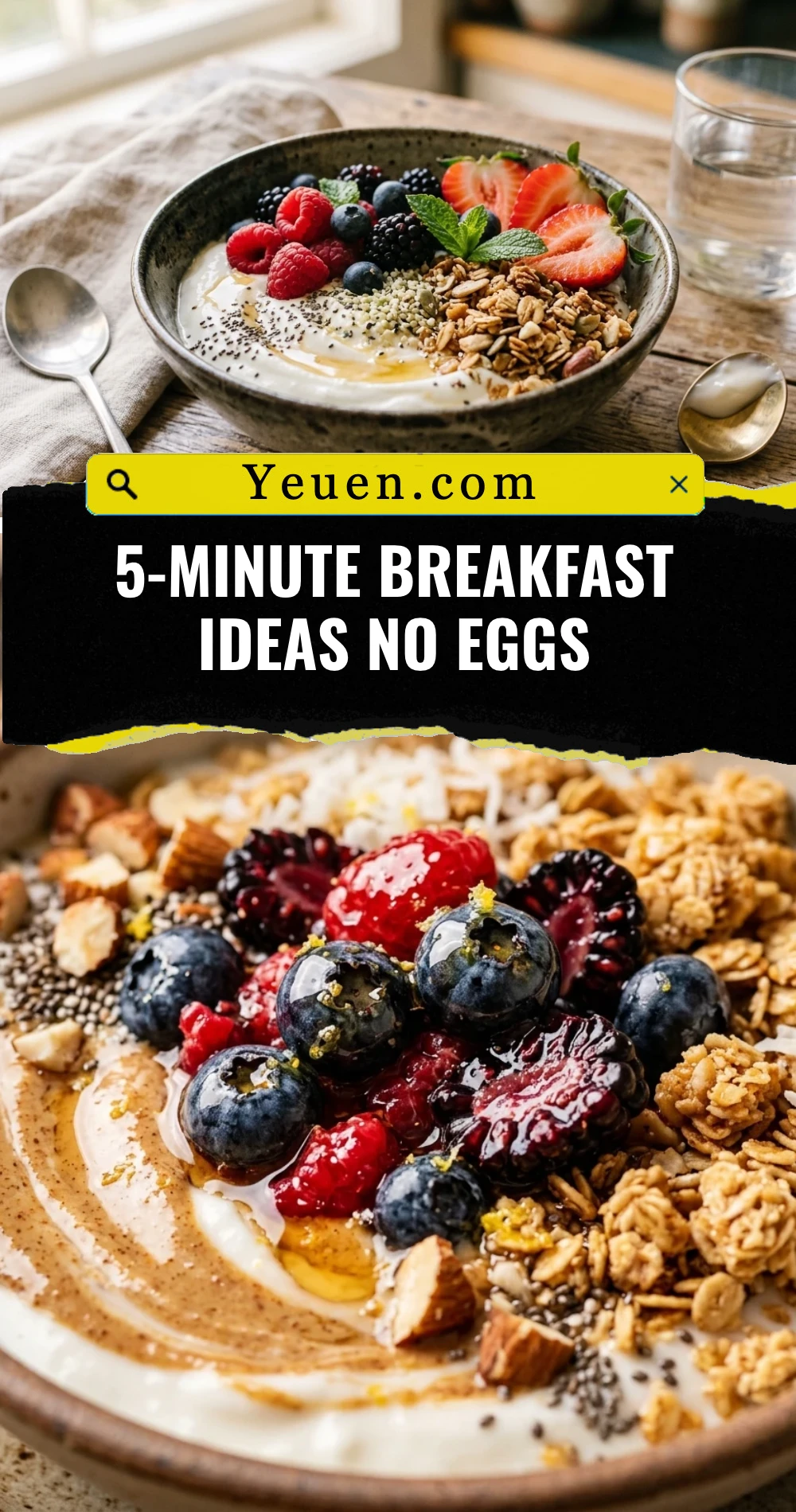5-Minute Breakfast Ideas No Eggs
