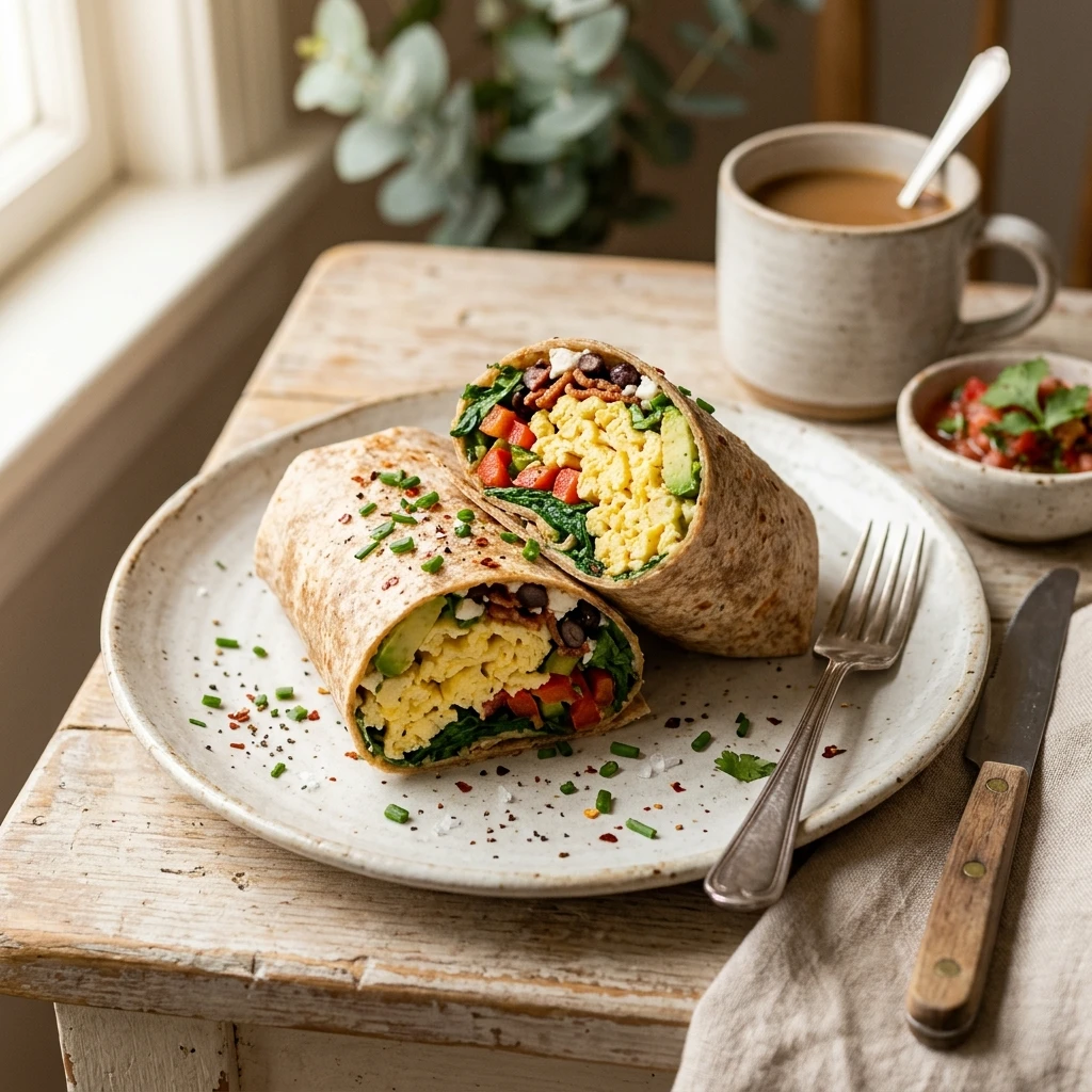 5 Minute Healthy Breakfast Wraps High Protein Make Ahead Weight Loss Budget