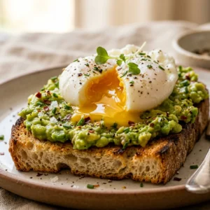 5 Minute High Protein Avocado Toast With Eggs Make Ahead Weight Loss Easy
