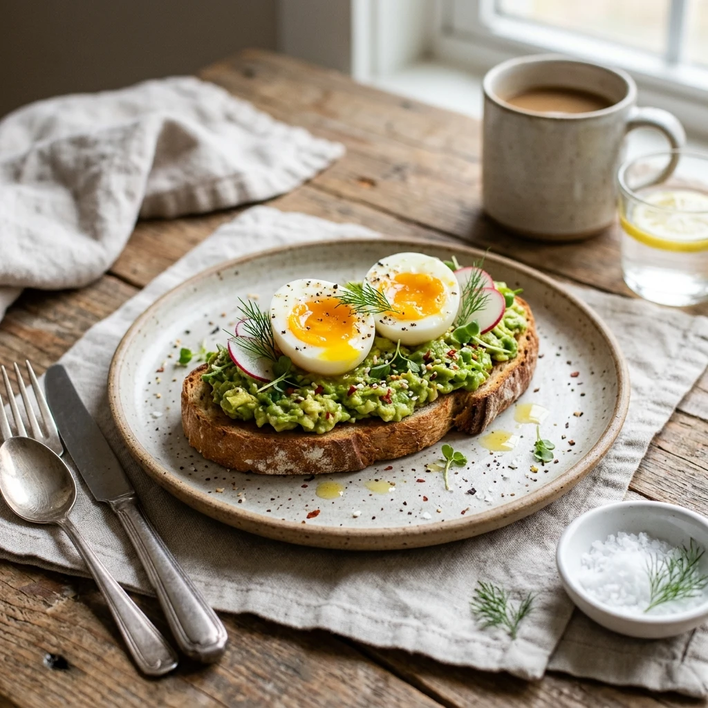5 Minute High Protein Avocado Toast With Eggs Make Ahead Weight Loss Easy