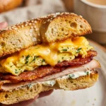 5 Minute High Protein Bagel Sandwich Make Ahead School Morning Easy