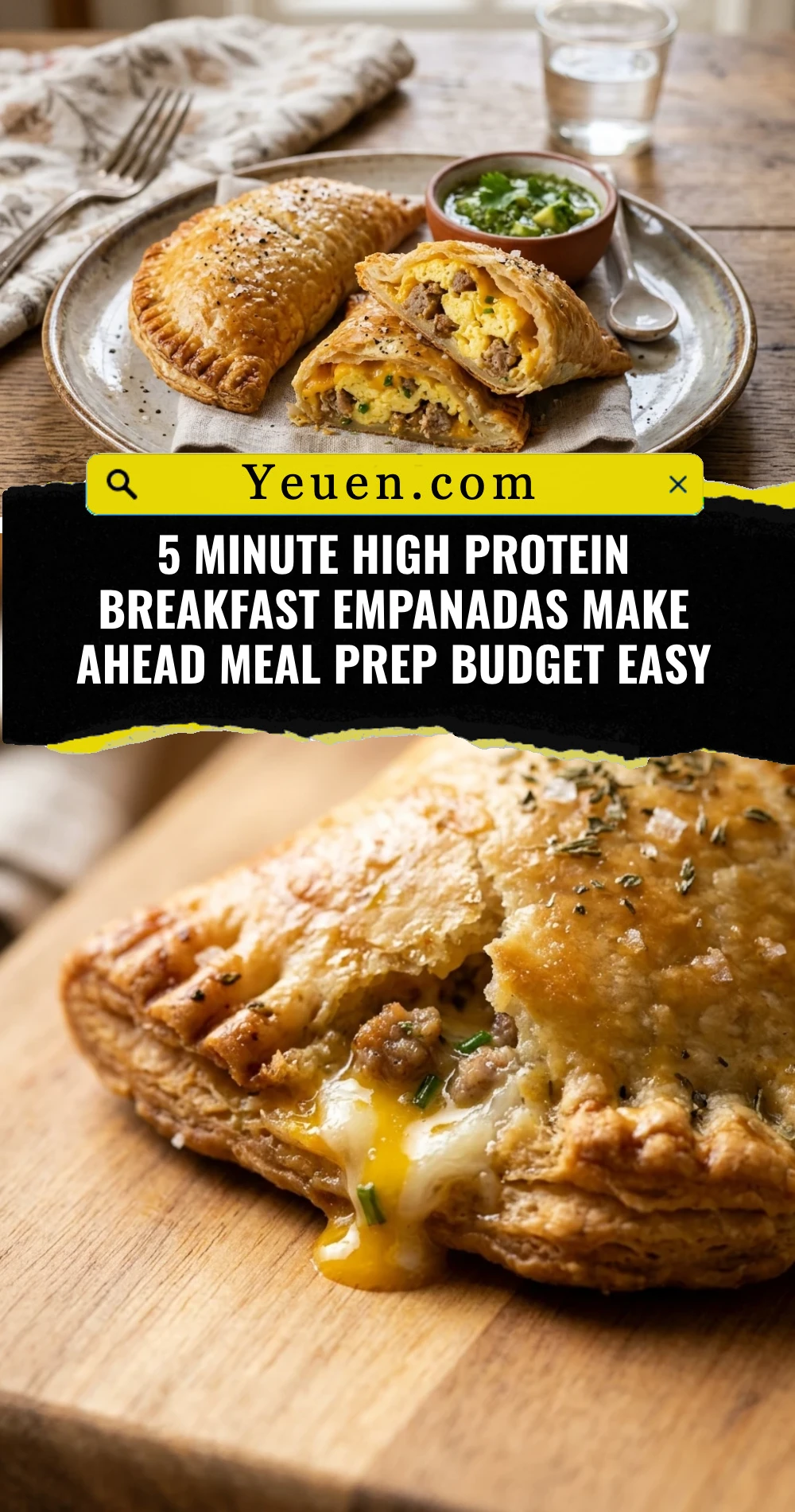 5 Minute High Protein Breakfast Empanadas Make Ahead Meal Prep Budget Easy