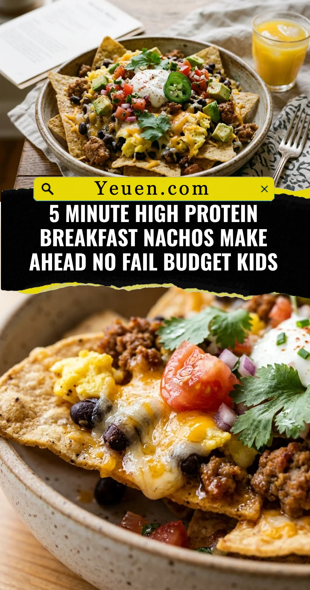 5 Minute High Protein Breakfast Nachos Make Ahead No Fail Budget Kids