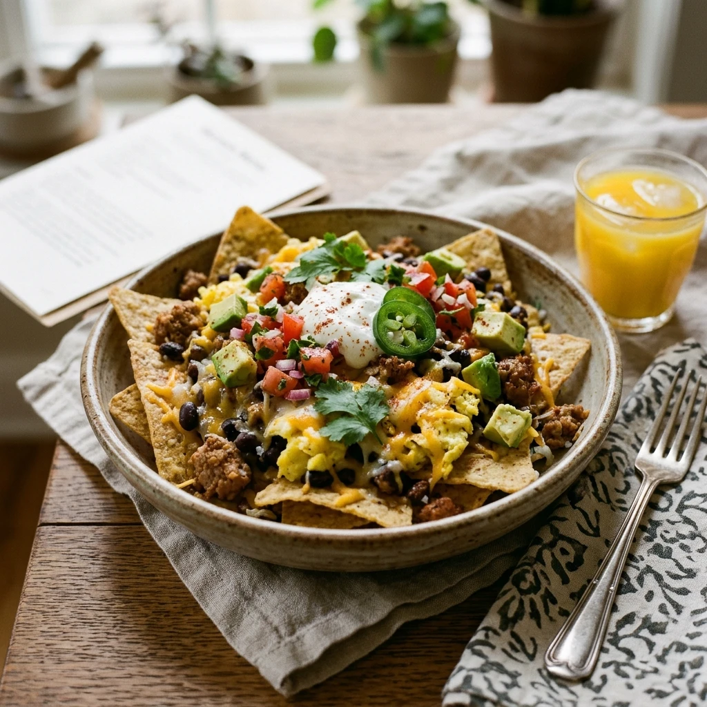 5 Minute High Protein Breakfast Nachos Make Ahead No Fail Budget Kids