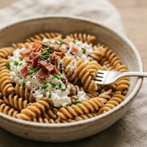 5 Minute High Protein Breakfast Pasta Make Ahead No Eggs Needed Easy Kids