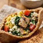 5 Minute High Protein Breakfast Pita Make Ahead No Fail Weight Loss Budget