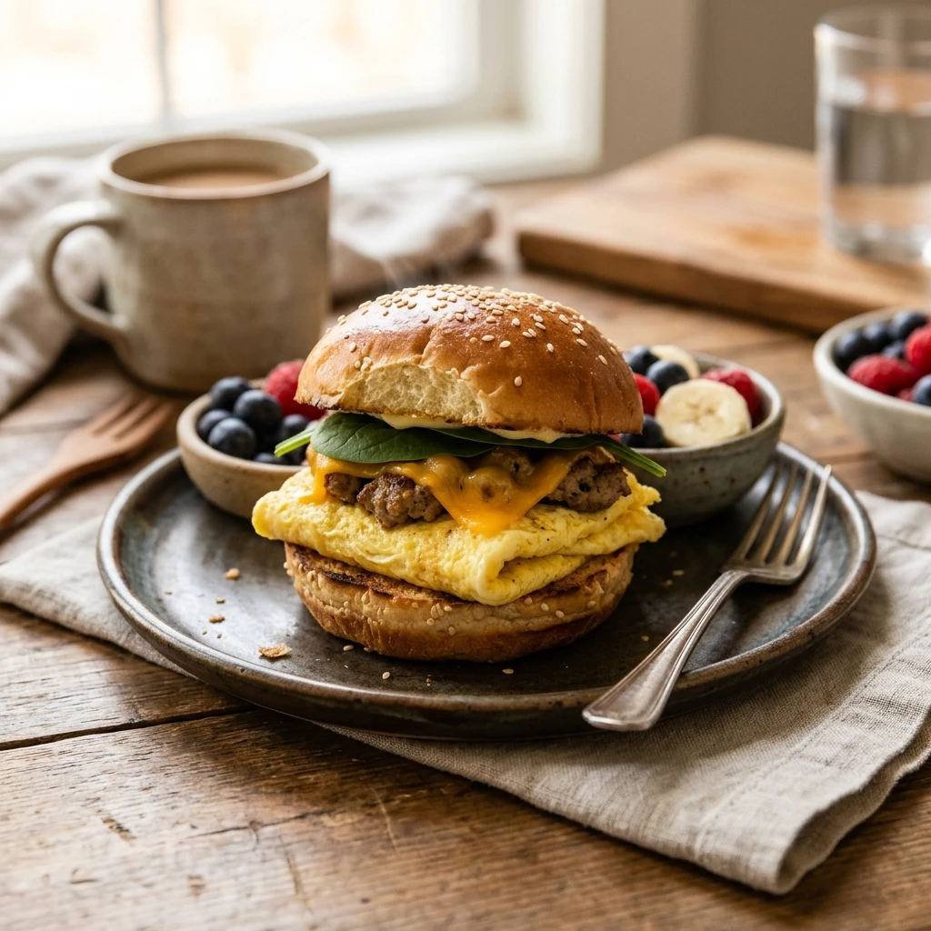 5 Minute High Protein Breakfast Sliders Make Ahead Kids Easy No Fail