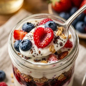 5 Minute High Protein Greek Yogurt Parfait Make Ahead Weight Loss Easy