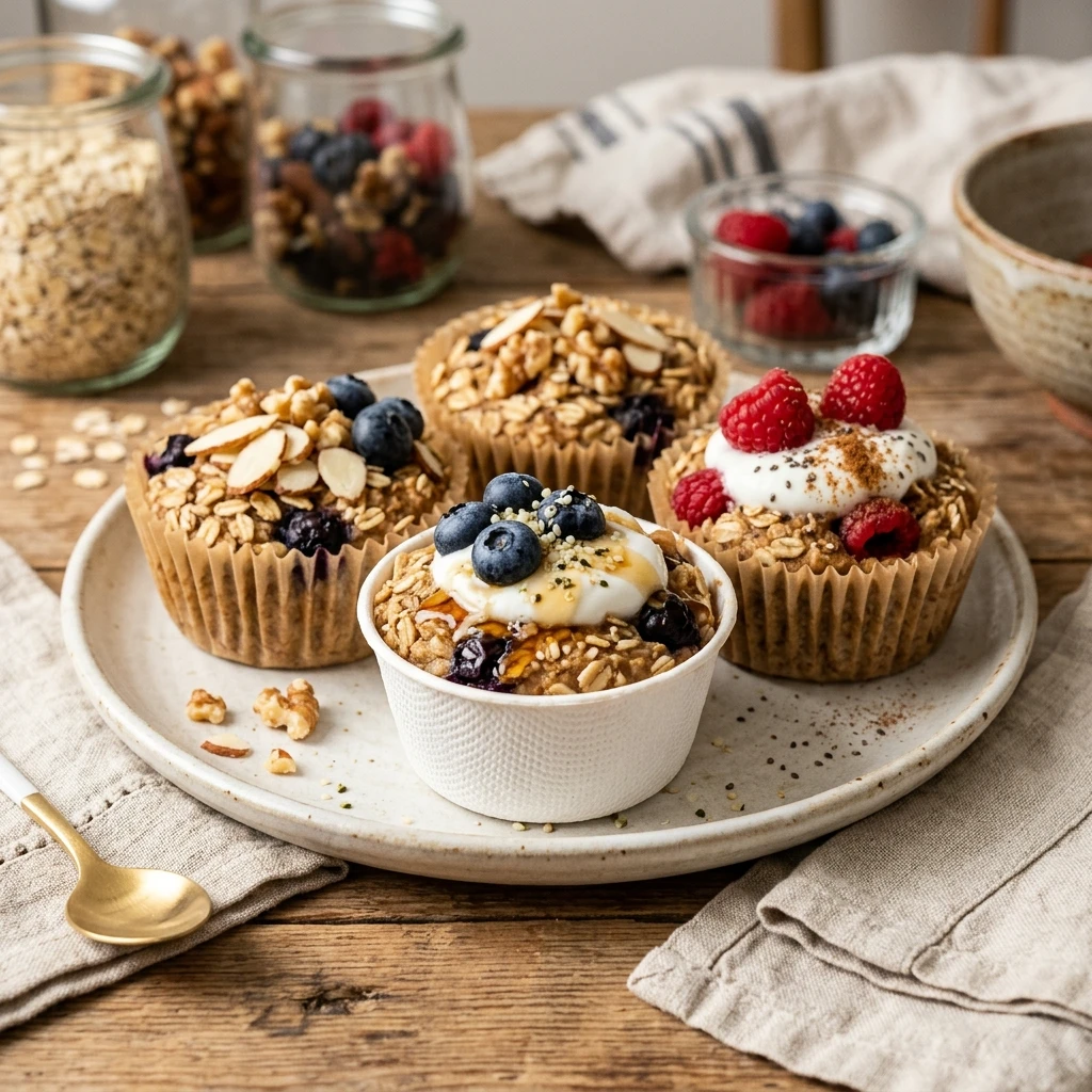 5 Minute High Protein Oatmeal Cups Make Ahead Meal Prep Weight Loss No Fail