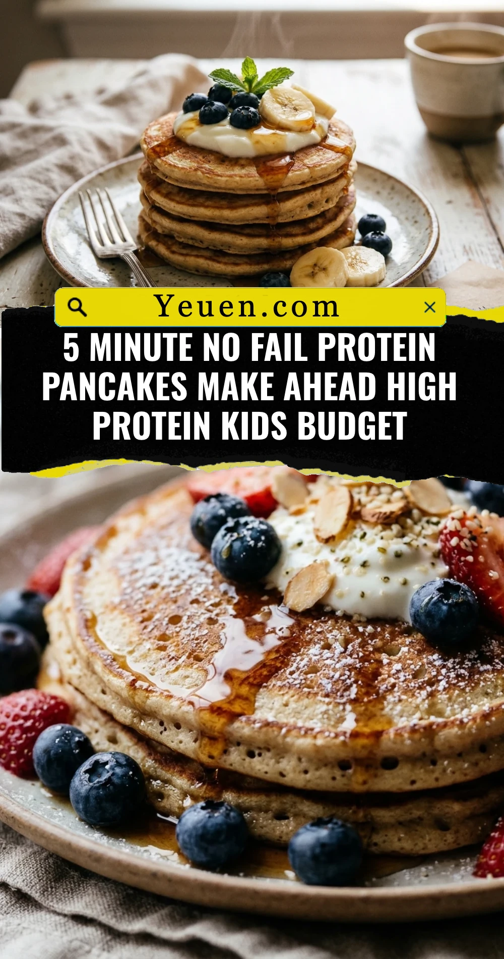 5 Minute No Fail Protein Pancakes Make Ahead High Protein Kids Budget