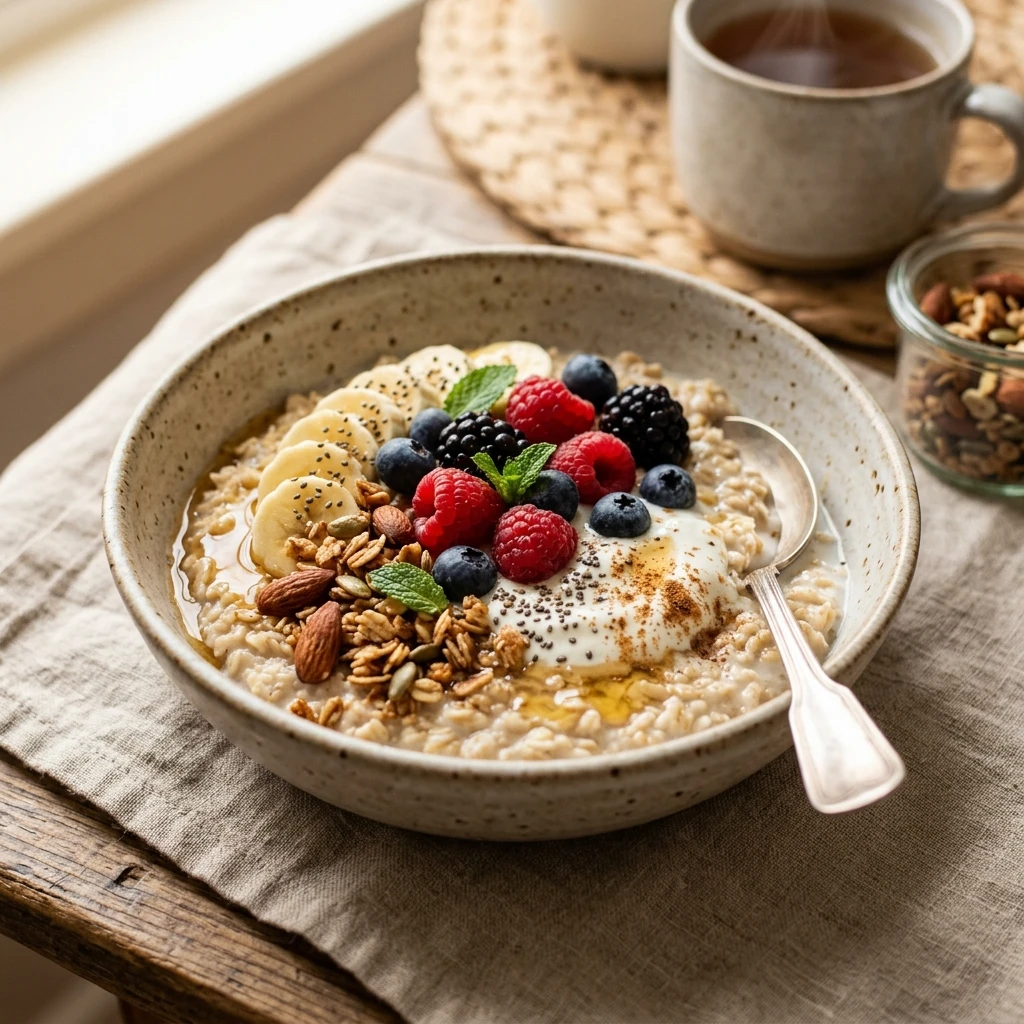 5-Minute Oatmeal Toppings Sweet