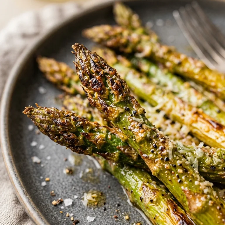 Air Fryer Asparagus Healthy Easy Fast Crispy Golden