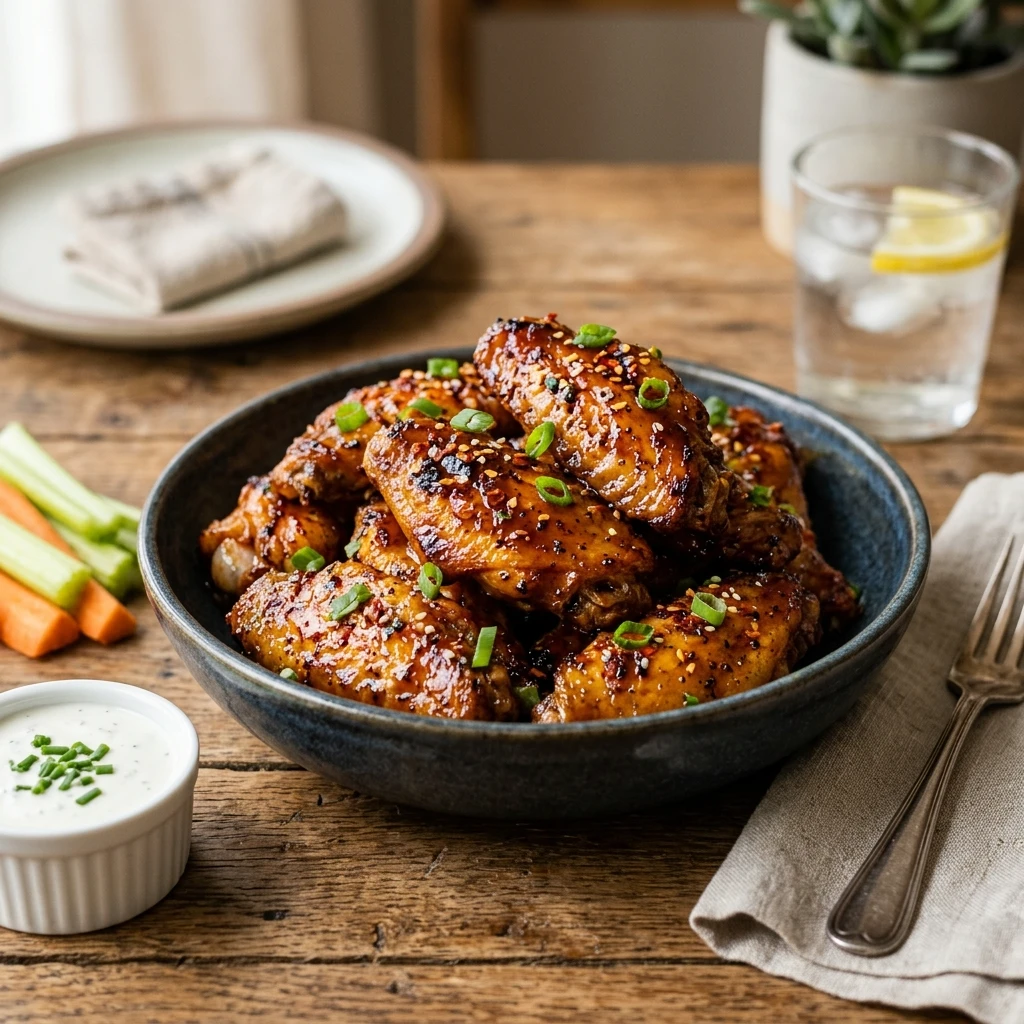 Air Fryer BBQ Wings Crispy Golden Easy Fast Healthy