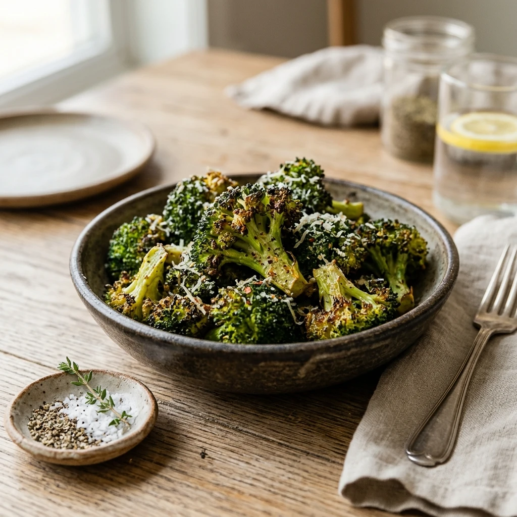 Air Fryer Broccoli Healthy Easy Fast Crispy Golden