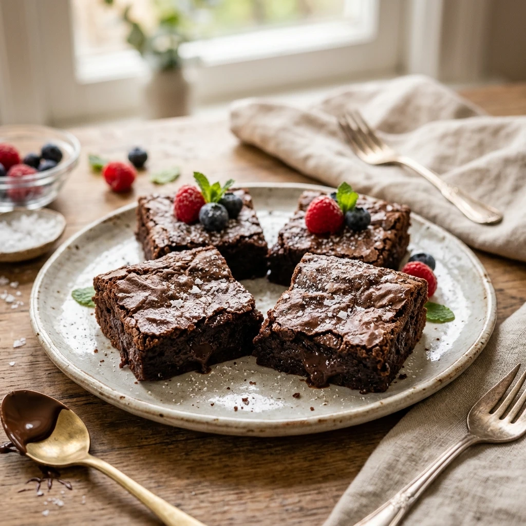 Air Fryer Brownies Dessert Crispy Easy Fast Healthy