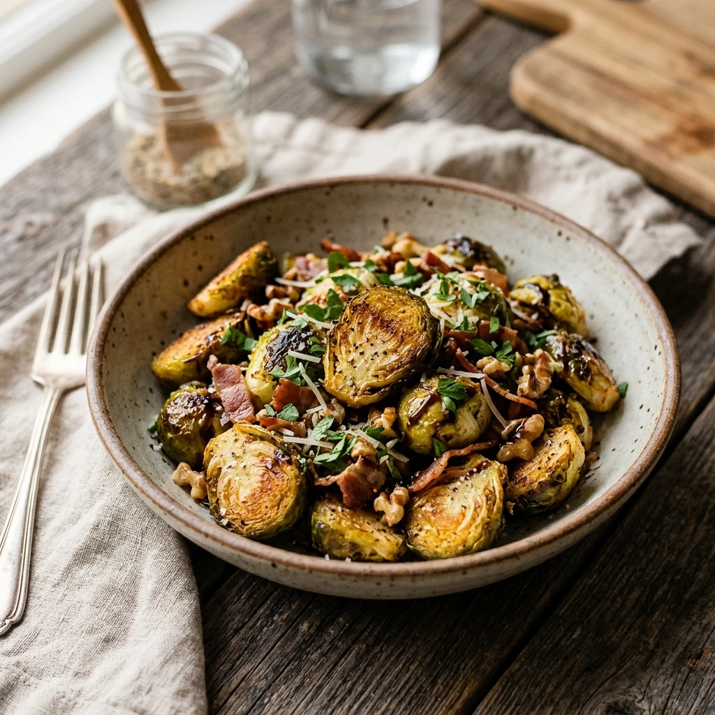 Air Fryer Brussels Sprouts Healthy Easy Fast Crispy Golden