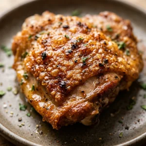 Air Fryer Chicken Thighs Dinner Crispy Easy Fast Healthy
