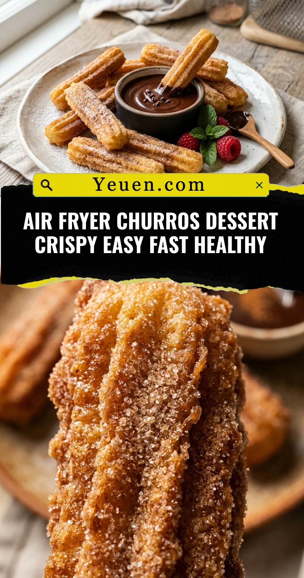 Air Fryer Churros Dessert Crispy Easy Fast Healthy