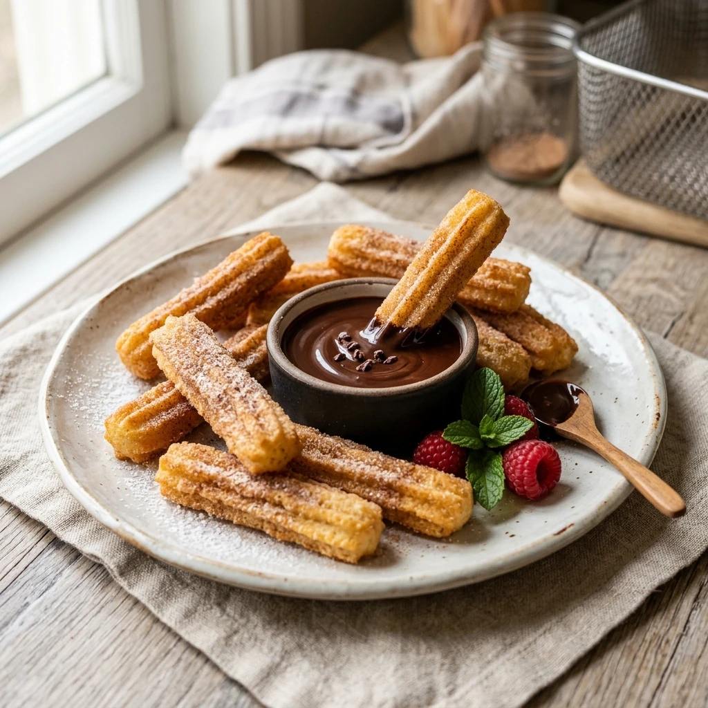 Air Fryer Churros Dessert Crispy Easy Fast Healthy