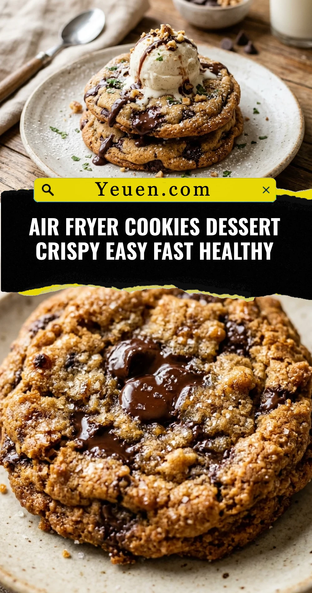 Air Fryer Cookies Dessert Crispy Easy Fast Healthy