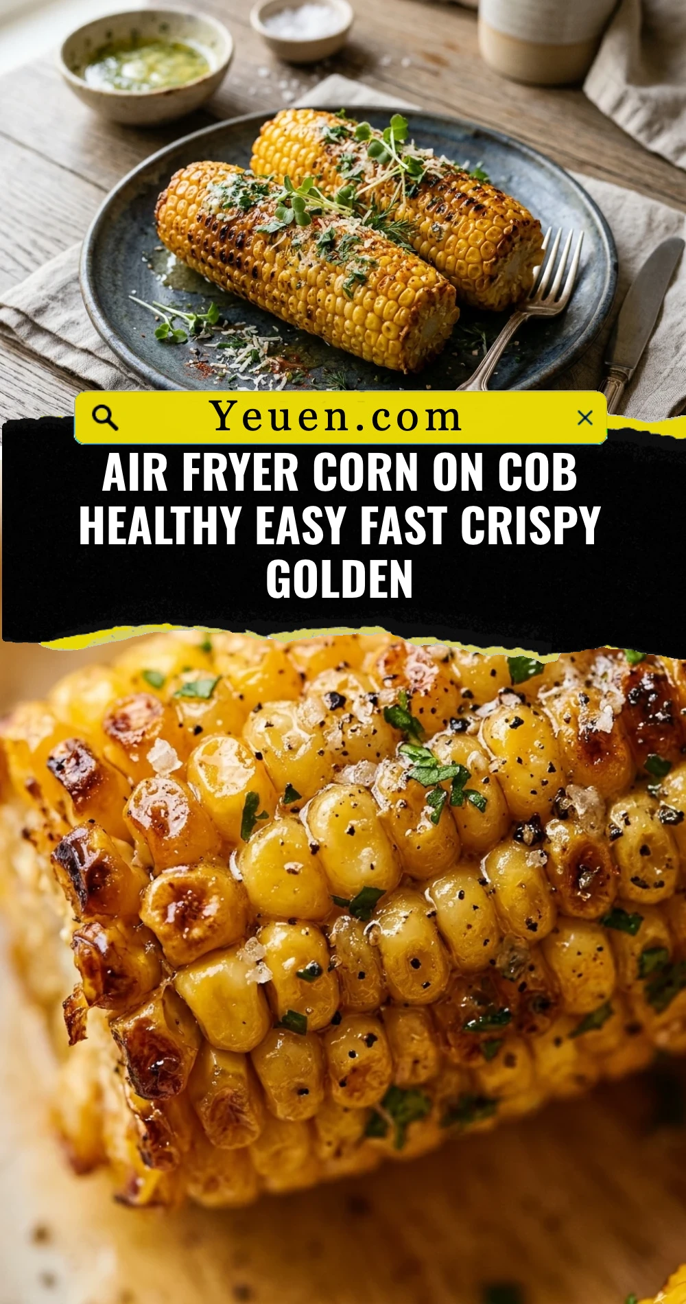 Air Fryer Corn On Cob Healthy Easy Fast Crispy Golden