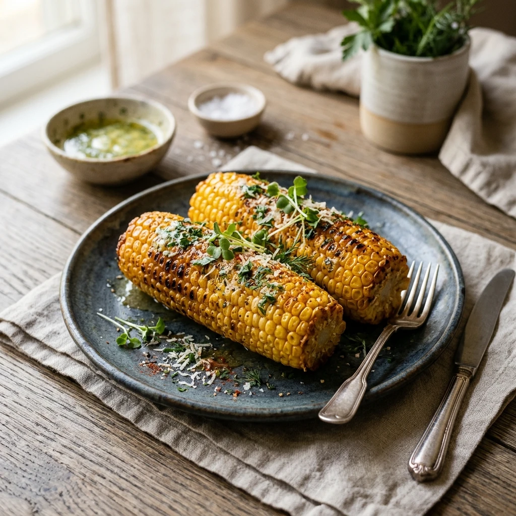 Air Fryer Corn On Cob Healthy Easy Fast Crispy Golden