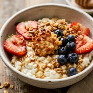 Air Fryer Cottage Cheese Bowl 20g+ High Protein Easy Breakfast