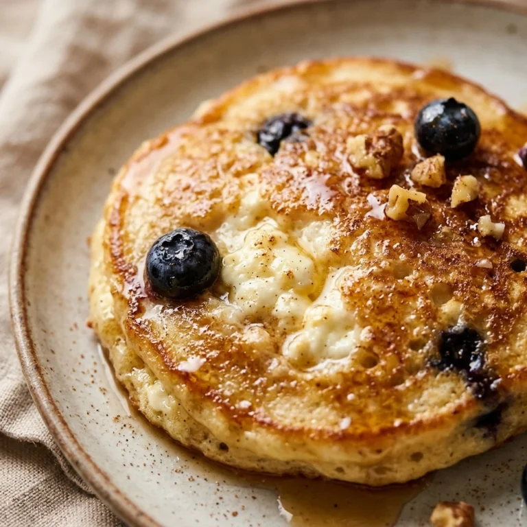 Air Fryer Cottage Cheese Pancakes 20g+ High Protein Easy Breakfast