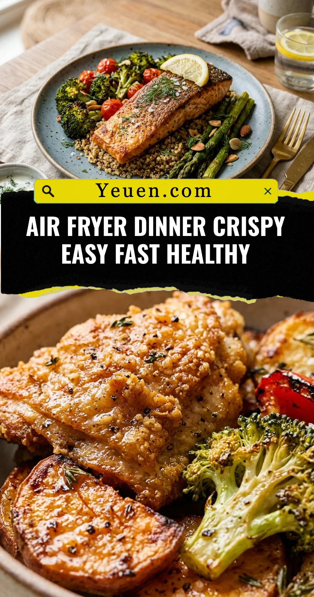 Air Fryer Dinner Crispy Easy Fast Healthy