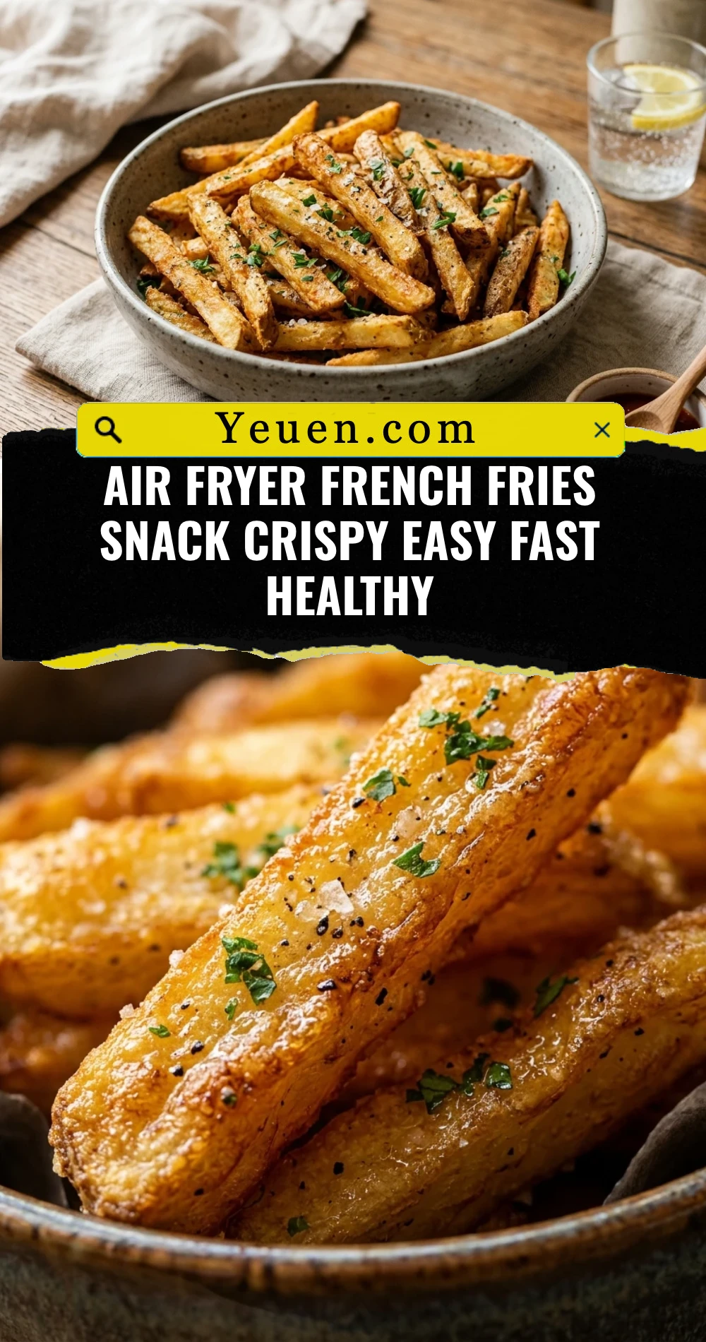 Air Fryer French Fries Snack Crispy Easy Fast Healthy