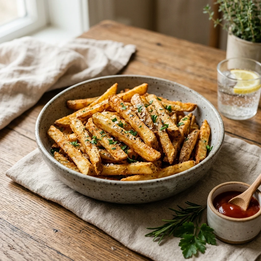 Air Fryer French Fries Snack Crispy Easy Fast Healthy