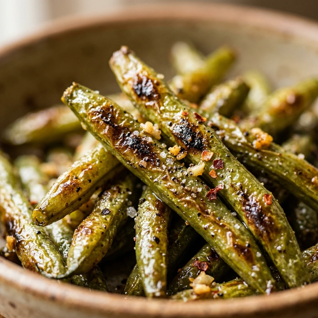 Air Fryer Green Beans Healthy Easy Fast Crispy Golden