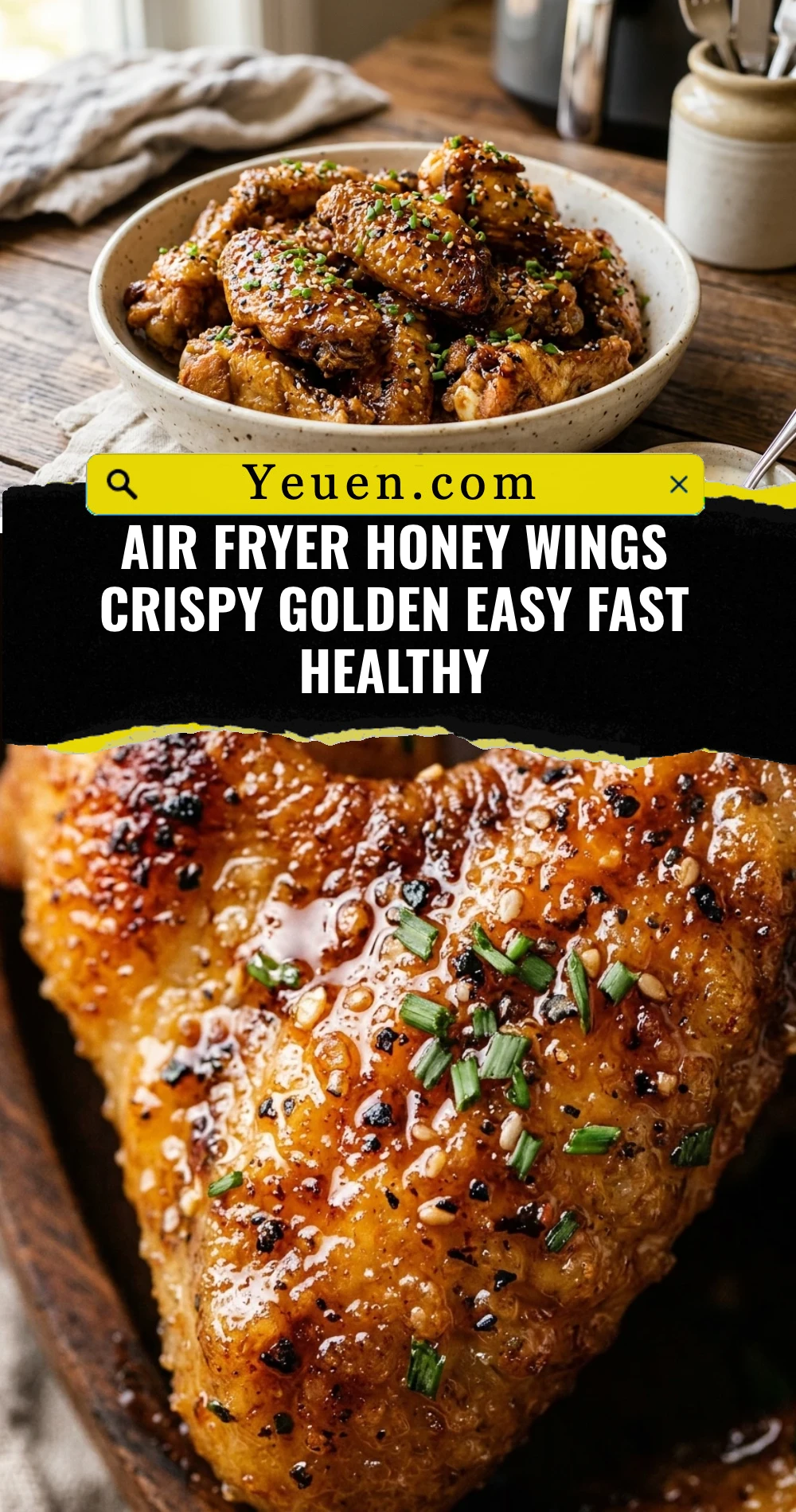 Air Fryer Honey Wings Crispy Golden Easy Fast Healthy