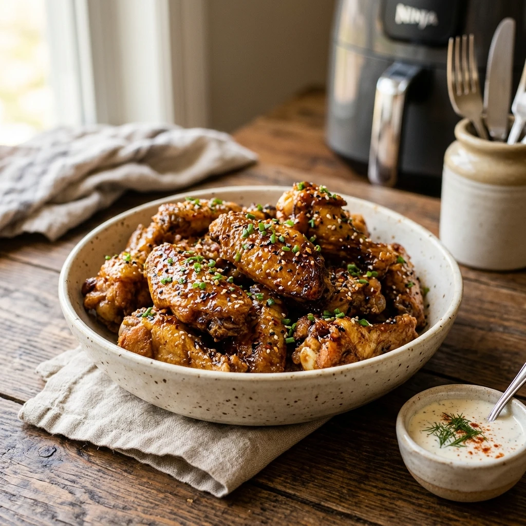 Air Fryer Honey Wings Crispy Golden Easy Fast Healthy