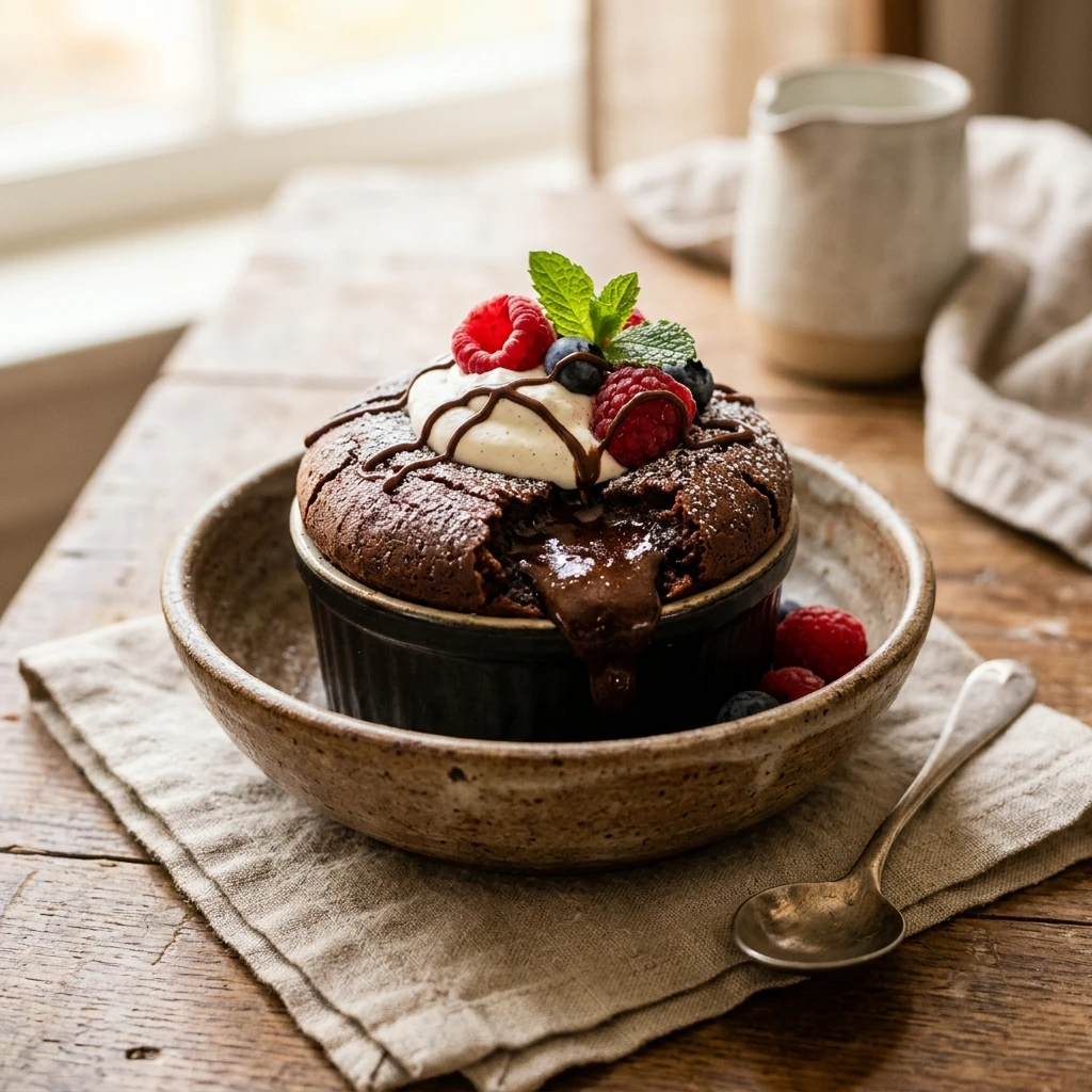 Air Fryer Lava Cake Dessert Crispy Easy Fast Healthy