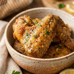 Air Fryer Lemon Wings Crispy Golden Easy Fast Healthy