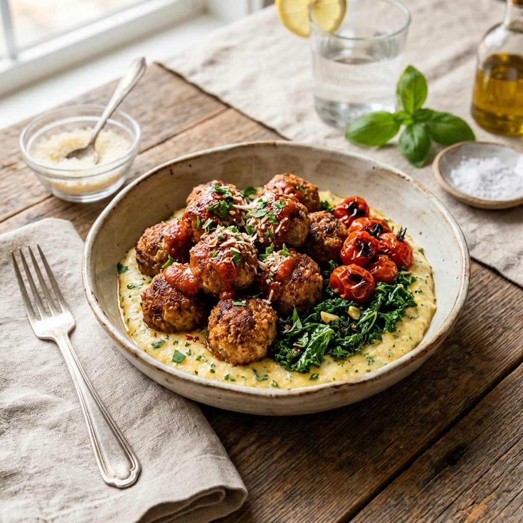 Air Fryer Meatballs Dinner Crispy Easy Fast Healthy