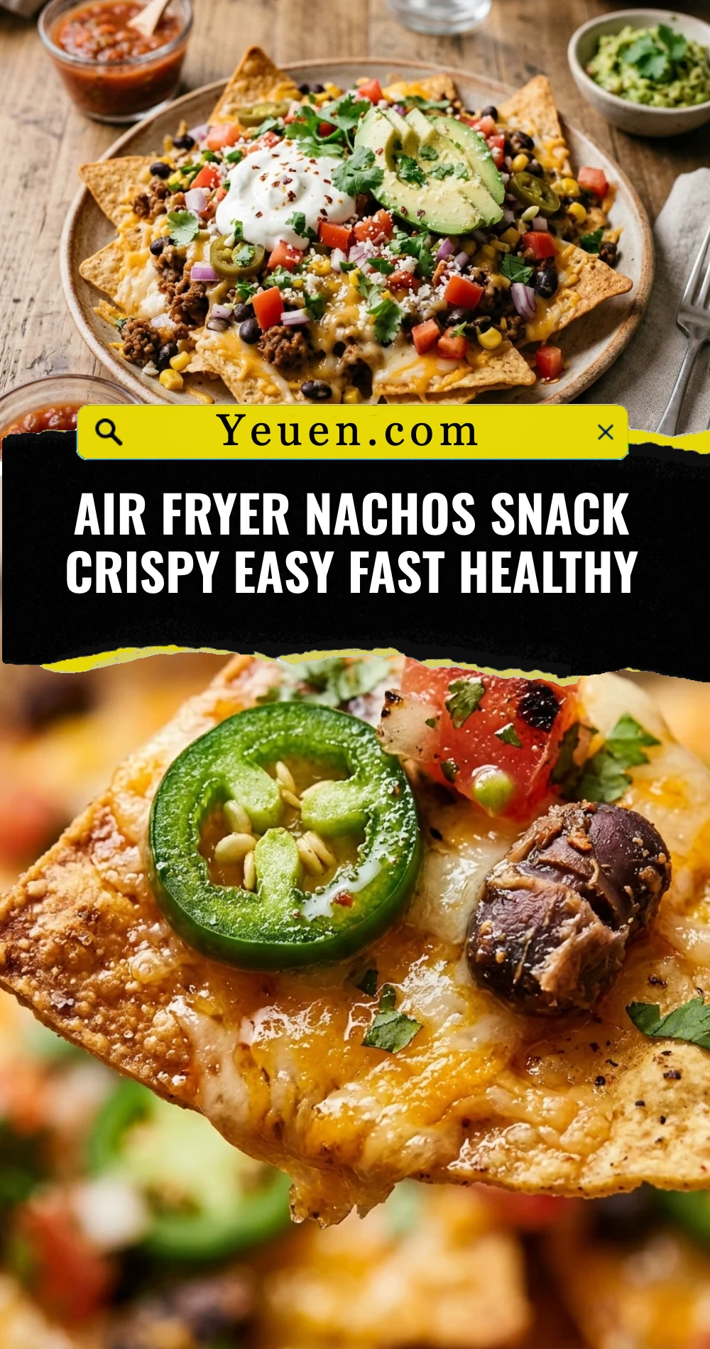 Air Fryer Nachos Snack Crispy Easy Fast Healthy