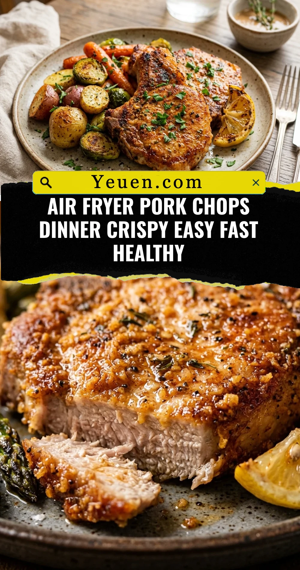 Air Fryer Pork Chops Dinner Crispy Easy Fast Healthy