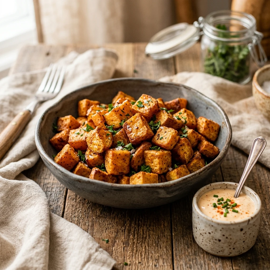 Air Fryer Sweet Potato Healthy Easy Fast Crispy Golden