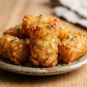 Air Fryer Tater Tots Snack Crispy Easy Fast Healthy