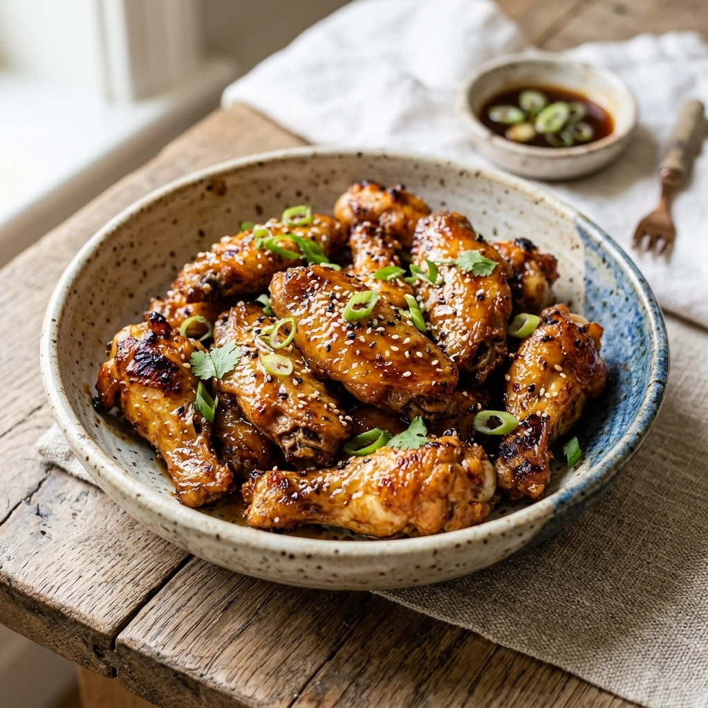 Air Fryer Teriyaki Wings Crispy Golden Easy Fast Healthy