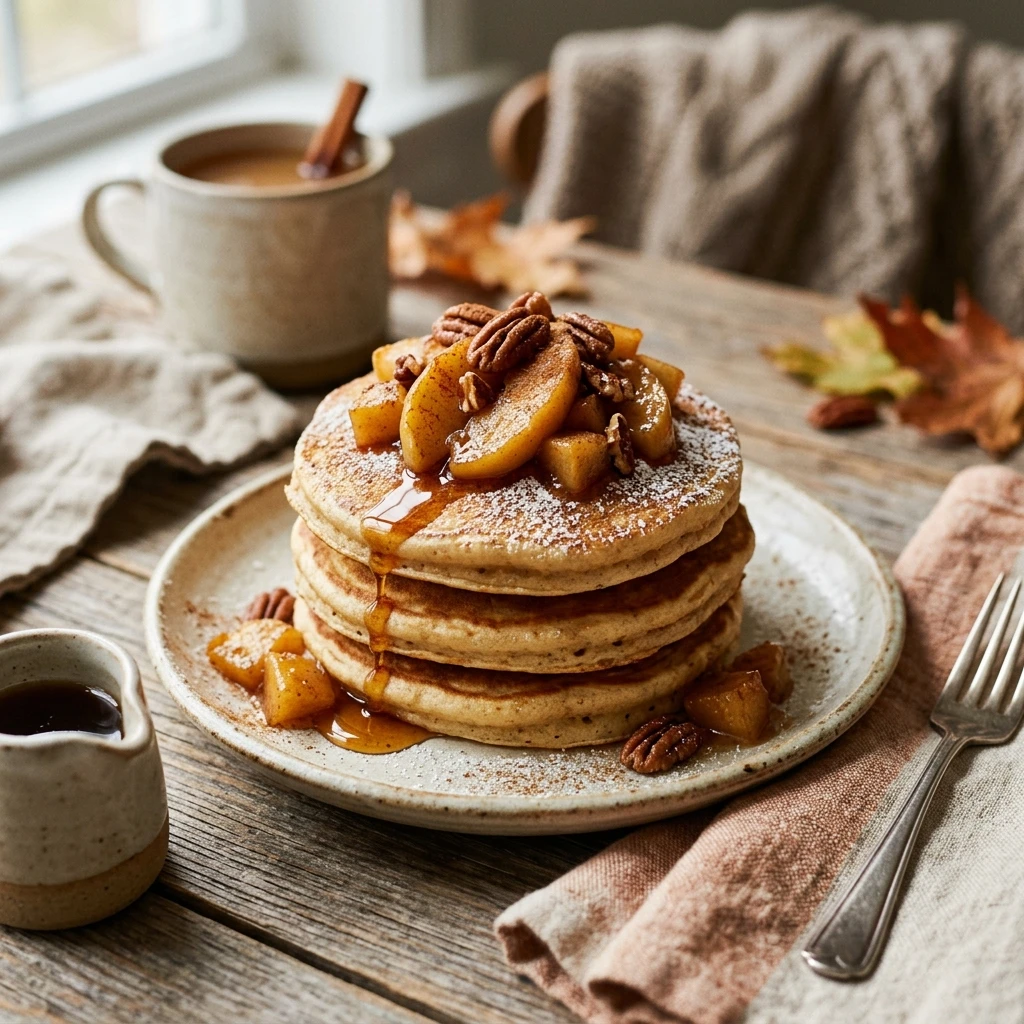 Apple Cider Pancakes Fluffy Fall Cozy Better Than IHOP