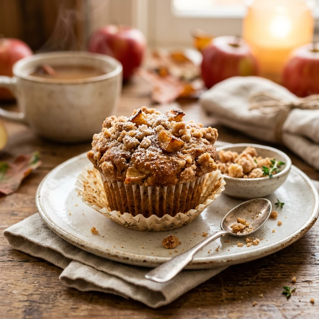Apple Cinnamon Muffins With Streusel Topping Fall