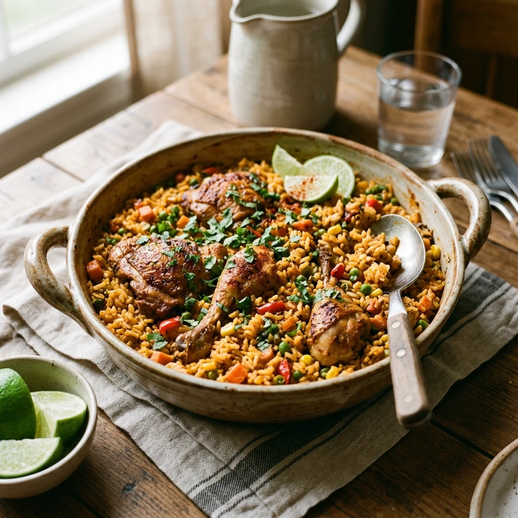 Arroz Con Pollo Mexican One Pot Rice Easy Family Fluffy
