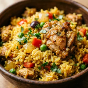 Arroz Con Pollo One Pot Chicken Rice Easy Family Fluffy Budget