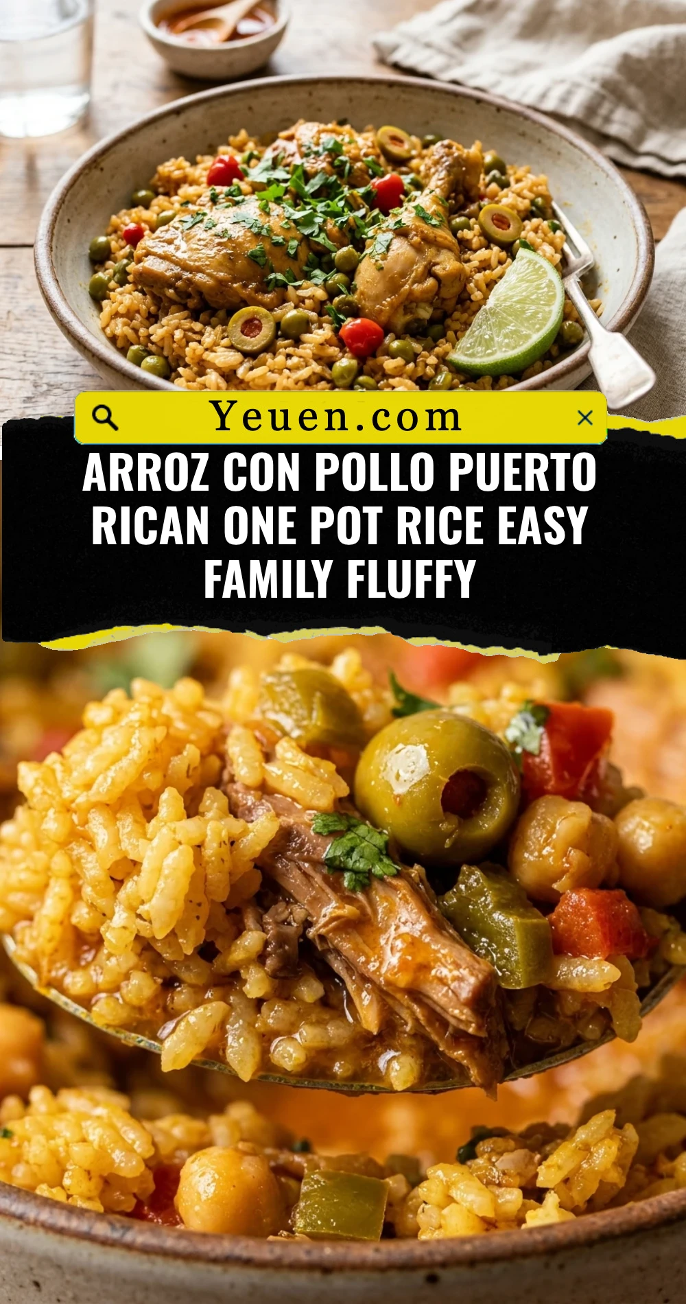 Arroz Con Pollo Puerto Rican One Pot Rice Easy Family Fluffy