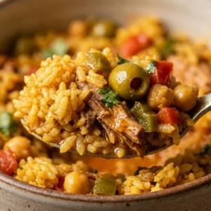 Arroz Con Pollo Puerto Rican One Pot Rice Easy Family Fluffy